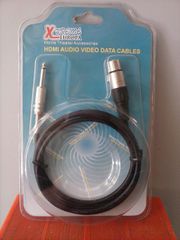 Καλώδιο (cable) XLR female to 6.3 mm M mono 5m