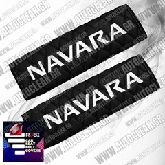NISSAN NAVARA ΜΑΞΙΛΑΡΑΚΙΑ ΖΩΝΗΣ ΤΕΧΝΟΔΕΡΜΑ RUBI ΜΑΥΡΟ ΜΕ ΑΣΠΡΑ ΚΕΝΤΗΜΑΤΑ NAVARA ΕΛΛΗΝΙΚΗΣ ΚΑΤΑΣΚΕΥΗΣ ΣΕΤ 2ΤΜΧ