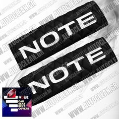 NISSAN NOTE ΜΑΞΙΛΑΡΑΚΙΑ ΖΩΝΗΣ ΤΕΧΝΟΔΕΡΜΑ RUBI ΜΑΥΡΟ ΜΕ ΑΣΠΡΑ ΚΕΝΤΗΜΑΤΑ NOTE ΕΛΛΗΝΙΚΗΣ ΚΑΤΑΣΚΕΥΗΣ ΣΕΤ 2ΤΜΧ