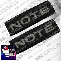 NISSAN NOTE ΜΑΞΙΛΑΡΑΚΙΑ ΖΩΝΗΣ ΤΕΧΝΟΔΕΡΜΑ RUBI ΜΑΥΡΟ ΜΕ ΓΚΡΙ ΚΕΝΤΗΜΑΤΑ NOTE ΕΛΛΗΝΙΚΗΣ ΚΑΤΑΣΚΕΥΗΣ ΣΕΤ 2ΤΜΧ