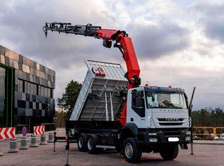 Ανατροπή + Γερανός Iveco 2007 TRAKKER 360 6x