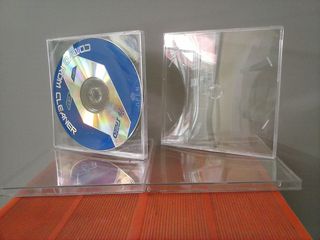 CD θήκη μικρή λεπτή διαφανής (CD case small slim transparent)