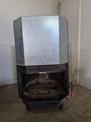 a Nordica TermoCamino 800 Prismatico Ενεργειακό Τζάκι Ξύλου Καλοριφέρ 25kW Πρισματικό με Συρόμενη Ανοιγόμενη Πόρτα
