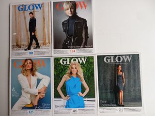 5 ΠΕΡΙΟΔΙΚΑ GLOW , Τσαπανίδου, Καγιά ,Καζαντζόγλου, Γεωργούλης , Helene Mercie
