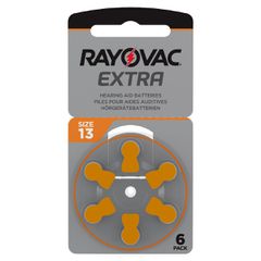 Μπαταρίες Ακουστικών Βαρηκοΐας Rayovac 13 Extra Advanced 1.45V Τεμ. 6