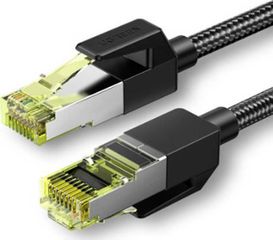 Ugreen F/FTP Cat.7 Καλώδιο Δικτύου 1m Μαύρο