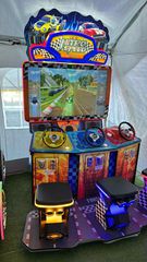 Nitro Speed triple Arcade Game Ηλεκτρονικό Παιδικό Παιχνίδι για 3 άτομα Κόκκινο Κίτρινο Μπλε σαν καινούργιο