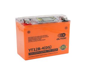 Μπαταρία Μοτοσυκλέτας OUTDO YT12B-4(DS) i-GEL 12V 10Ah 185A για Yamaha TDM 900, R6, Ducati Monster (Τύπου YT12B-BS)