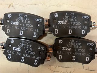 ΓΝΗΣΙΑ ΠΙΣΩ ΤΑΚΑΚΙΑ ( 5Q0698451L ) ΓΙΑ AUDI A1 , Q3 / SEAT ALHAMBRA , LEON , SKODA OCTAVIA III , VOLKSWAGEN CADDY , PASSAT , POLO (GTI)