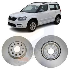 Σετ δισκόπλακες εμπρός για Skoda Yeti 2009 2010 2011 2012 2013 2014 2015 2016 2017 1K0615301