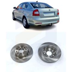 Σετ δισκόπλακες πίσω για Skoda Octavia H/B 2004 2005 2006 2007 2008 2009 2010 2011 2012 2013 1K0615601AA
