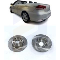 Σετ δισκόπλακες πίσω για Volkswagen EOS 2006 2007 2008 2009 2010 2011 2012 2013 2014 2015 1K0615601AA