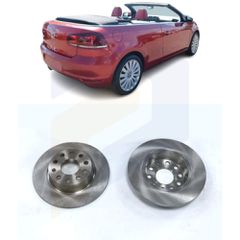 Σετ δισκόπλακες πίσω για Volkswagen Golf VI Cabrio 2008 2009 2010 2011 2012 2013 1K0615601AA