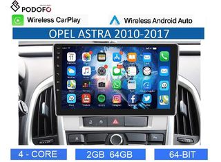Opel Astra J (2010-2017) Android Car Radio 9" 2+64GB Ασύρματο CarPlay & Aσύρματο Android Auto GPS WiFi EQ