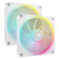 Corsair iCue Link LX140 Case Fan με RGB Φωτισμό και Σύνδεση 4-Pin PWM 2τμχ Λευκό