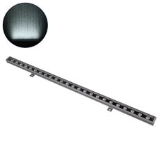 Μπάρα Φωτισμού Wall Washer LED 24W 2880lm 15° DC 24V Αδιάβροχο IP65 Ψυχρό Λευκό 6000K Dimmable - Bridgelux SMD Chip - Ασημί - Μ100 x Π4 x Υ6.1cm - 3 Χρόνια Εγγύηση