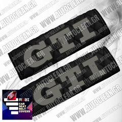VOLKSWAGEN GTI ΜΑΞΙΛΑΡΑΚΙΑ ΖΩΝΗΣ ΤΕΧΝΟΔΕΡΜΑ RUBI ΜΑΥΡΟ ΜΕ ΓΚΡΙ ΚΕΝΤΗΜΑΤΑ GTI ΕΛΛΗΝΙΚΗΣ ΚΑΤΑΣΚΕΥΗΣ ΣΕΤ 2ΤΜΧ