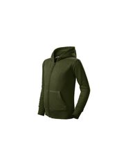 Children's Trendy Zipper Sweatshirt military