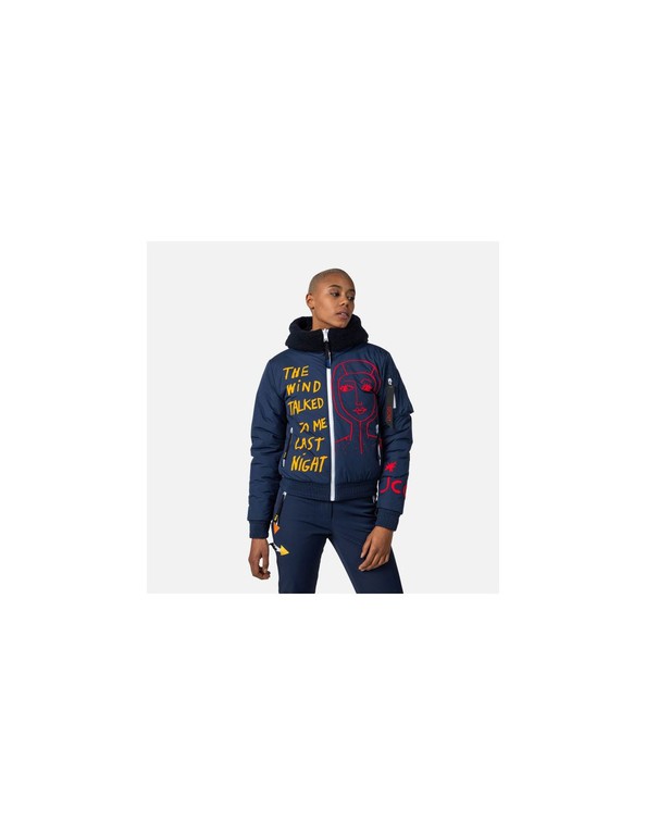 Rossignol W Yety Fleecy Bomber Jacket Jkt blue