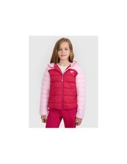 Girls' down jacket with synthetic filling 4F 4FJRAW25TDJAF077154S