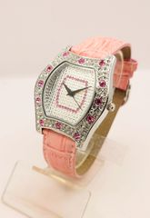 SUZ021 Ladies Watch Ροζ λευκές ζιργκόν πέτρες Α9566 ΤΙΜΗ 165 ΕΥΡΩ