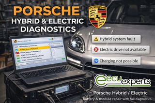 Επισκευή μπαταριών Porsche  Hybrid & Electric Μοντέλα 2010-2025 (PHEV, MHEV, EV) Διάγνωση HV, επισκευή modules, BMS & φόρτισης