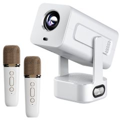 Extralink IMS360 Smart Projector Cinema και Karaoke White | Προβολέας για ταινίες, παιχνίδια και μουσική με 2 μικρόφωνα