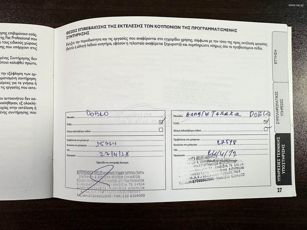 Fiat Doblo 2017 Ελληνικό, 1ο Χέρι, Οθόνη Carplay, Βιβλίο, 2 Χρόνια Εγγύηση thumbnail 37