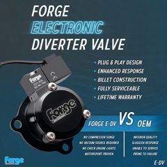 Forge Motorsport E-DV Recirculating Valve TFSI TSI VAG
