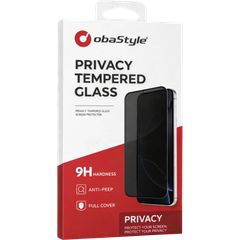 ObaStyle Privacy Tempered Glass 3D for iPhone 17 Pro Max black frame-thumb-1