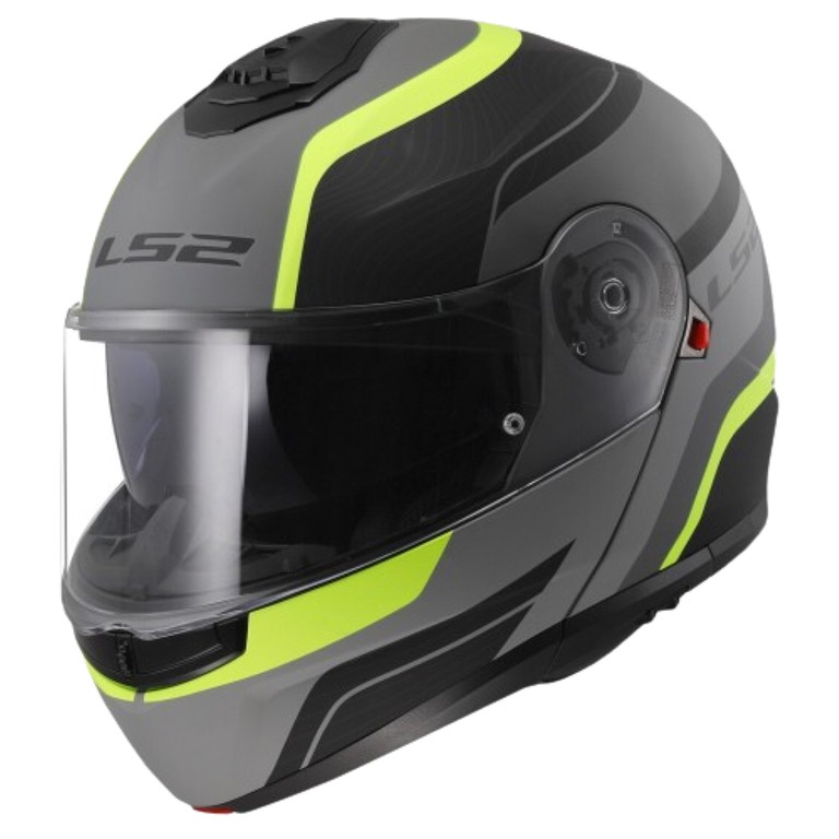 ΚΡΑΝΟΣ ΑΝ/ΝΟ LS2 STROBE II MONZA 22.06 M BLACK H-V YELLOW L