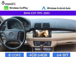 BMW Σειρά 5 E39 (1995-2004) Android Car Radio 9" 4+64GB 8-Core Ασύρματο CarPlay & Aσύρματο Android Auto| GPS | WiFi | DSP