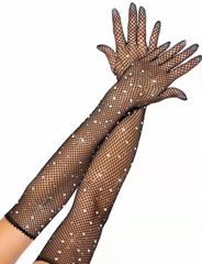 Sexy Black Mesh Gloves