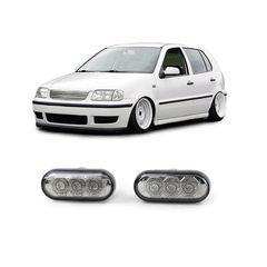 Πλαϊνά Φλας Φτερού Για VW Golf / Polo / Passat / Vento / T5 / Sharan / Seat Ibiza / Cordoba / Ford Galaxy Led Canbus Chrome 2 Τεμάχια 1100047