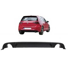 Diffuser Πίσω Προφυλακτήρα Για VW Golf VII (7) 13-17 GTI Με 2 Μονές Εξατμίσεις Δεξια & Αριστερά Από Abs Πλαστικό 1 Τεμάχιο 0021534 1101433