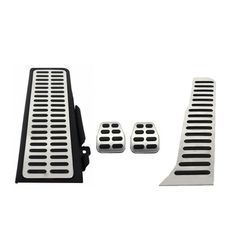 Πεντάλ Αλουμινίου Και Footrest Για VW Golf 5 , 6 , Scirocco, Sharan, Caddy Skoda Octavia 04-13 Seat Leon 1P, Toledo 3 Μη Αυτόματα Σετ 4 Τεμάχια
