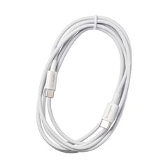 Καλώδιο Σύνδεσης και Φόρτισης Leki Orange Concept USB-C σε USB-C 2m Λευκό