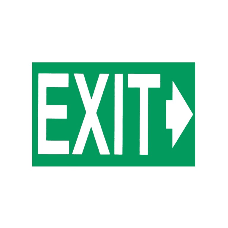 Αυτοκόλλητο Σήμα Exit 16 x 10cm 1 Τεμάχιο