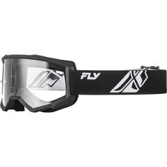 Fly Racing Focus Goggle Black/White- Clear Lens-thumb-2