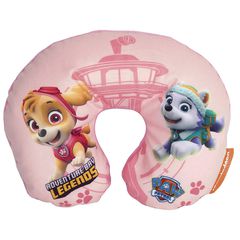 Παιδικό Μαξιλαράκι Αυχένα Ταξιδιού Paw Patrol Sky-Everest Adventure Bay Legends 27cm x 23cm Ροζ 1 Τεμάχιο