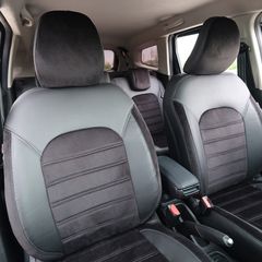 Καλύμματα Αυτοκινήτου Otom Custom Fit Για Dacia Duster 2018-2021 Sued Rachel Δερματίνη Σετ Εμπρός Πίσω 15 Τεμαχίων Μαύρο 34015_ONKY_LD