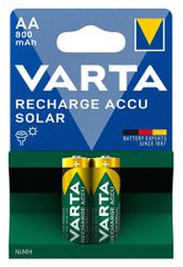 VARTA επαναφορτιζόμενες μπαταρίες λιθίου Solar, AA, 800mAh, 1.2V, 2τμχ