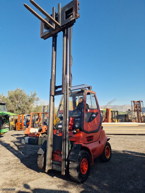 Linde 2008 H40 πλάγια ανιγομενα πιρουνια