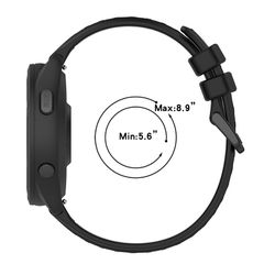 For SUUNTO 5 Peak 22mm Sports Two-Color Silicone Watch Band(Black+Red)