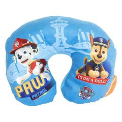 Παιδικό Μαξιλαράκι Αυχένα Ταξιδιού Paw Patrol Chase-Marshall Is On A Roll 27cm x 23cm Μπλε 1 Τεμάχιο