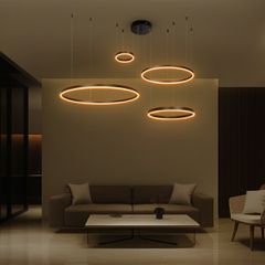 Κρεμαστό Φωτιστικό Οροφής LED 150W 15000lm 120° AC 220-240V IP20 Ρυθμιζόμενο Λευκό CCT με Χειριστήριο από 2700K έως 6000K Dimmable - Lumileds SMD Chip - Μαύρο Ματ - Μ150 x Π90 x Υ60cm - 3 Χρόνια Εγγύη