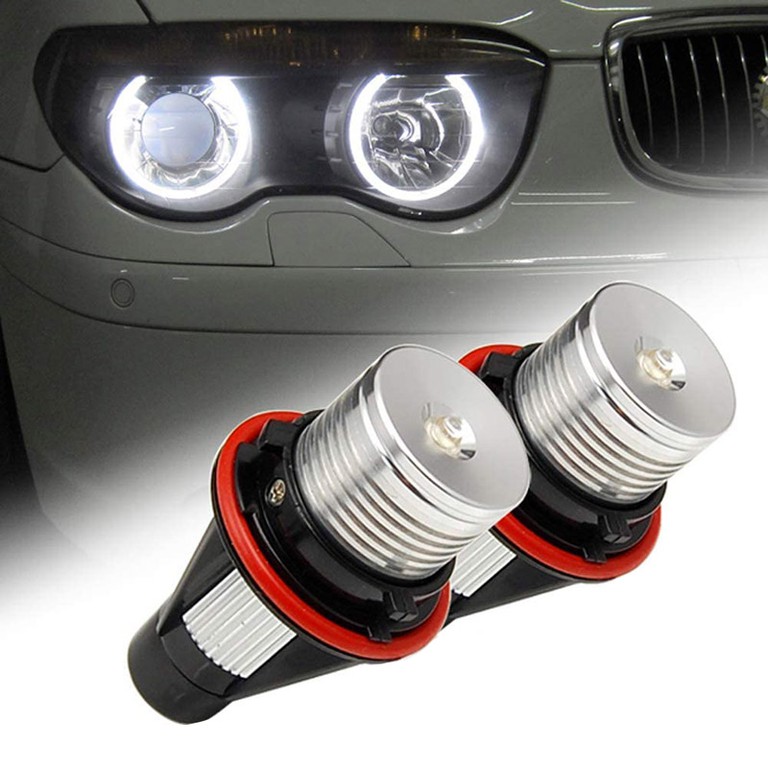 Λάμπες Led Για Angel Eyes Bmw E39 E53 E65 E66 E60 E61 E63 E64 E87 6watt Λευκές 2 Τεμάχια