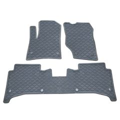 Πατάκια Σκαφάκια 3D Από Λάστιχο Για Porsche Cayenne 1 (9PA) (02-11) VW Touareg 1 (7L) 02-10 Star Diamond 3 Τεμάχια Γκρι