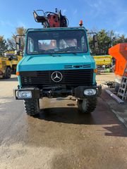 Ανατροπή + Γερανός Unimog 1992 U 1400