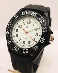 LOOT S-M013G Black Rubber Strap ρολόι Α9536 ΤΙΜΗ 75 ΕΥΡΩ